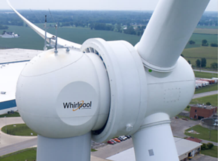 Whirlpool Corporation wind turbine
