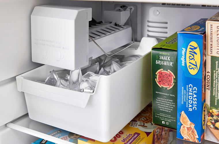 Ice maker in a Whirlpool® Freezer