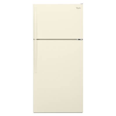 Biscuit colored Whirlpool® Top-Freezer Refrigerator