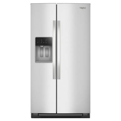 Stainless steel Whirlpool® Side-by-Side Refrigerator