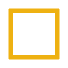 An outline of a square
