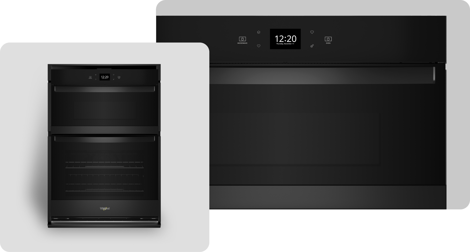 A Whirlpool® Wall Oven with a Black Finish