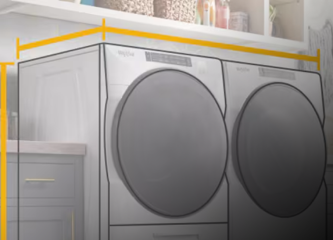 A Whirlpool® washer and dryer
