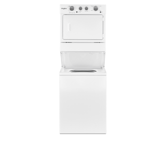 A Whirlpool® Stacked Laundry Center