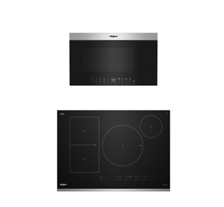 Smart Induction Cooktop and Microwave-Hood Combo