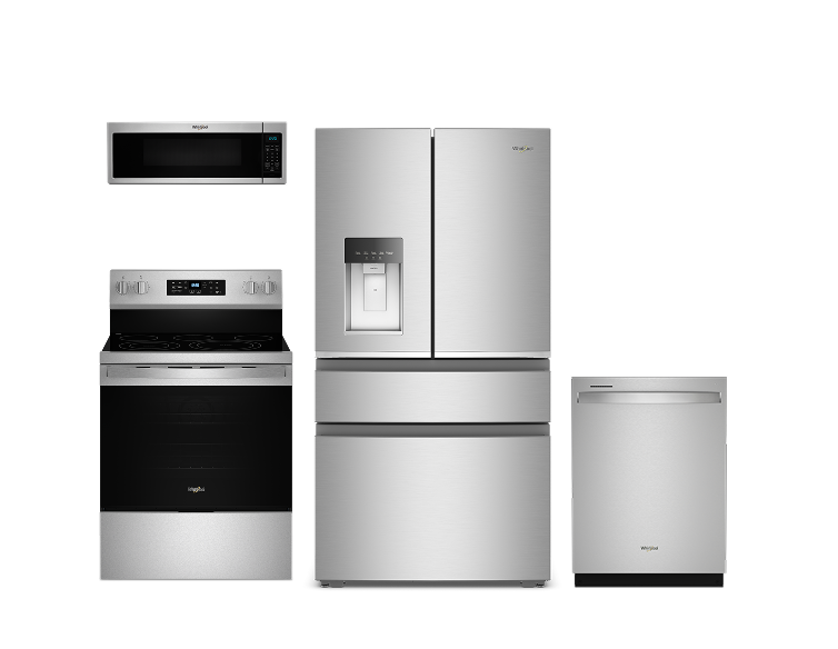 Stainless Refrigerator, Range, Dishwasher and Microwave