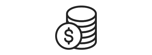 A graphic depiction of coins.