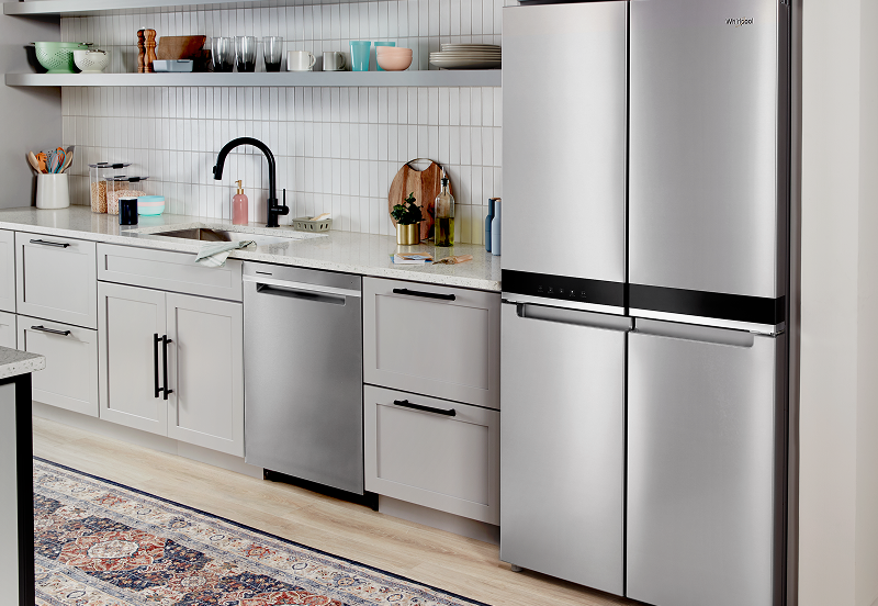 Kitchen with Whirlpool® appliances.