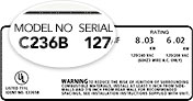 Cooktop serial number