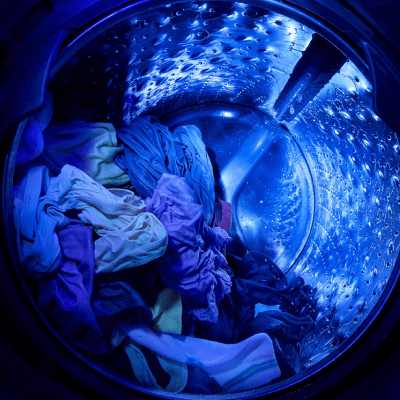 UV light inside a washing machine