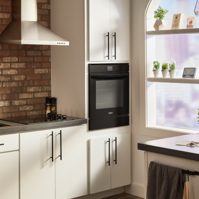 A single wall oven in a modern kitchen