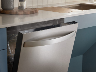 Open top control dishwasher