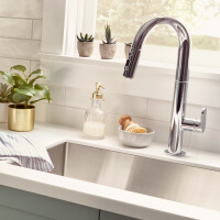 Kitchen sink in a modern kitchen