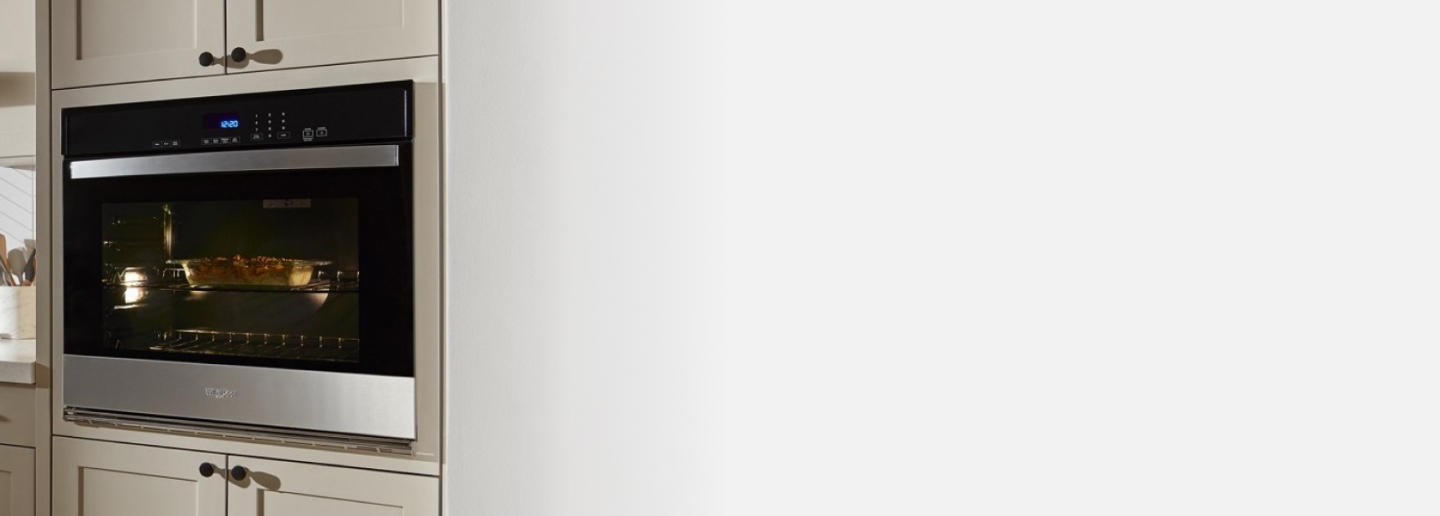 Whirlpool® Single Wall Oven in a rustic kitchen