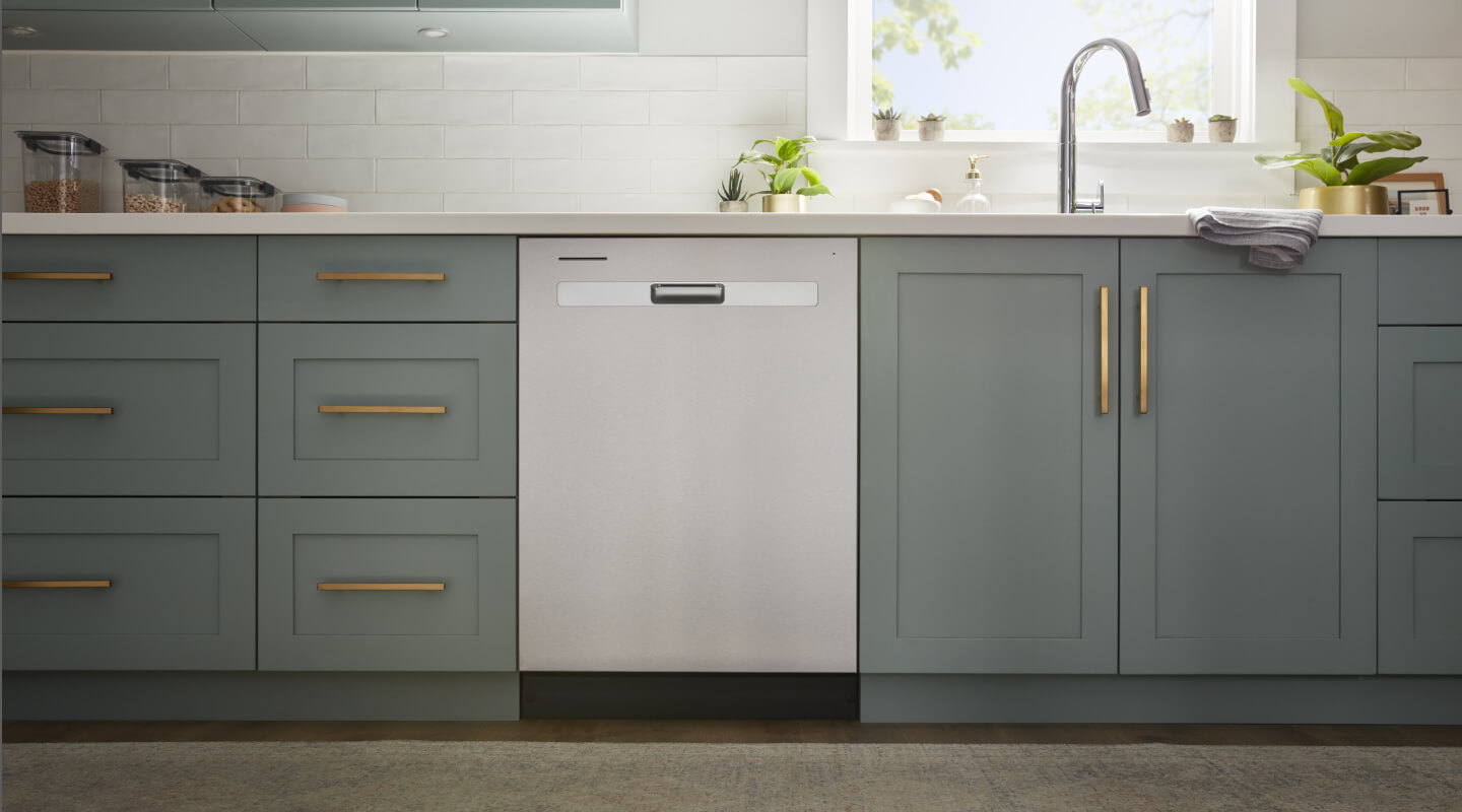 Whirlpool® Dishwasher set in cabinetry