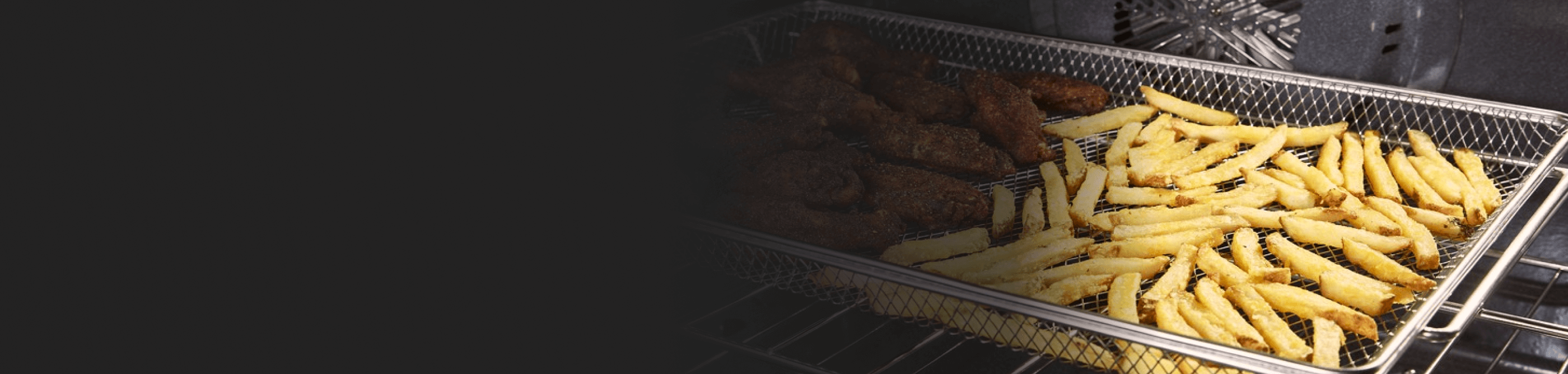 French fries in an air fryer basket