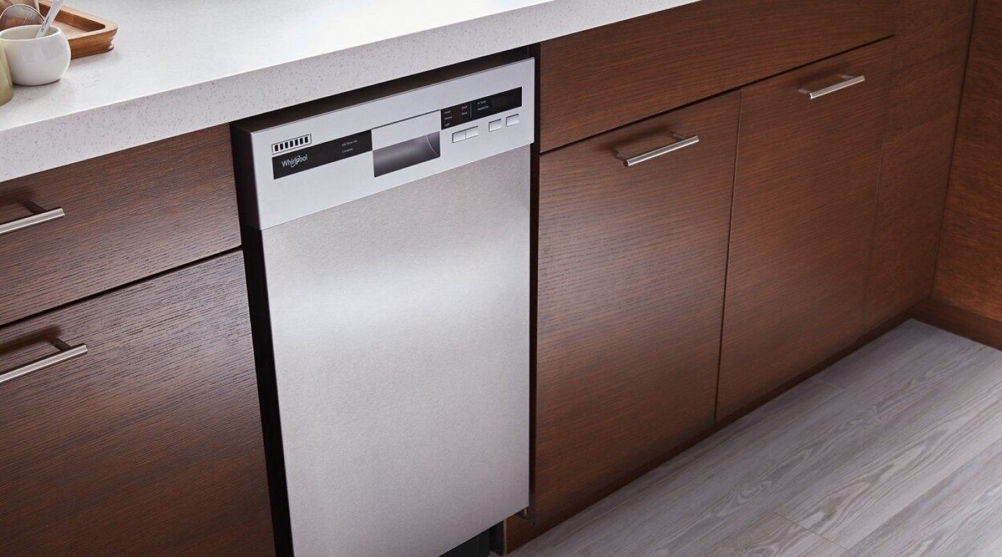 Whirlpool® Small-Space Compact Dishwasher with Stainless Steel Tub