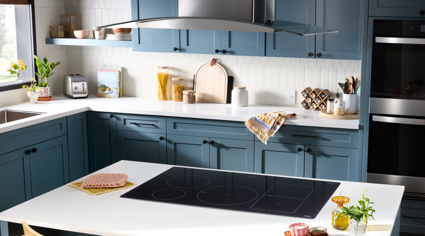 Whirlpool® Induction Cooktop on kitchen island