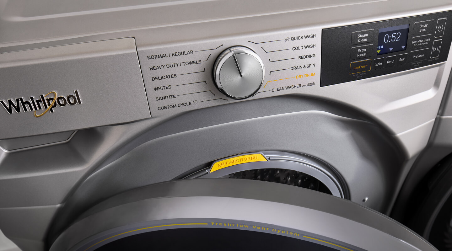 Whirlpool® Front Load Washer control panel