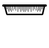 Foil baking pan icon