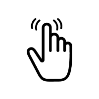 Finger pointing icon