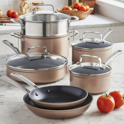 Copper pots and pans