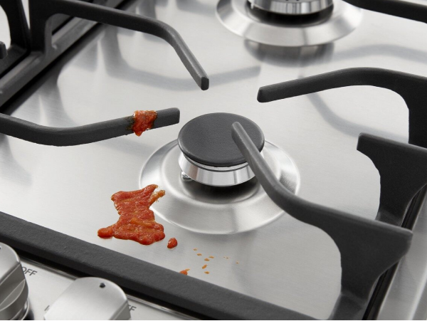 Food spill on stovetop