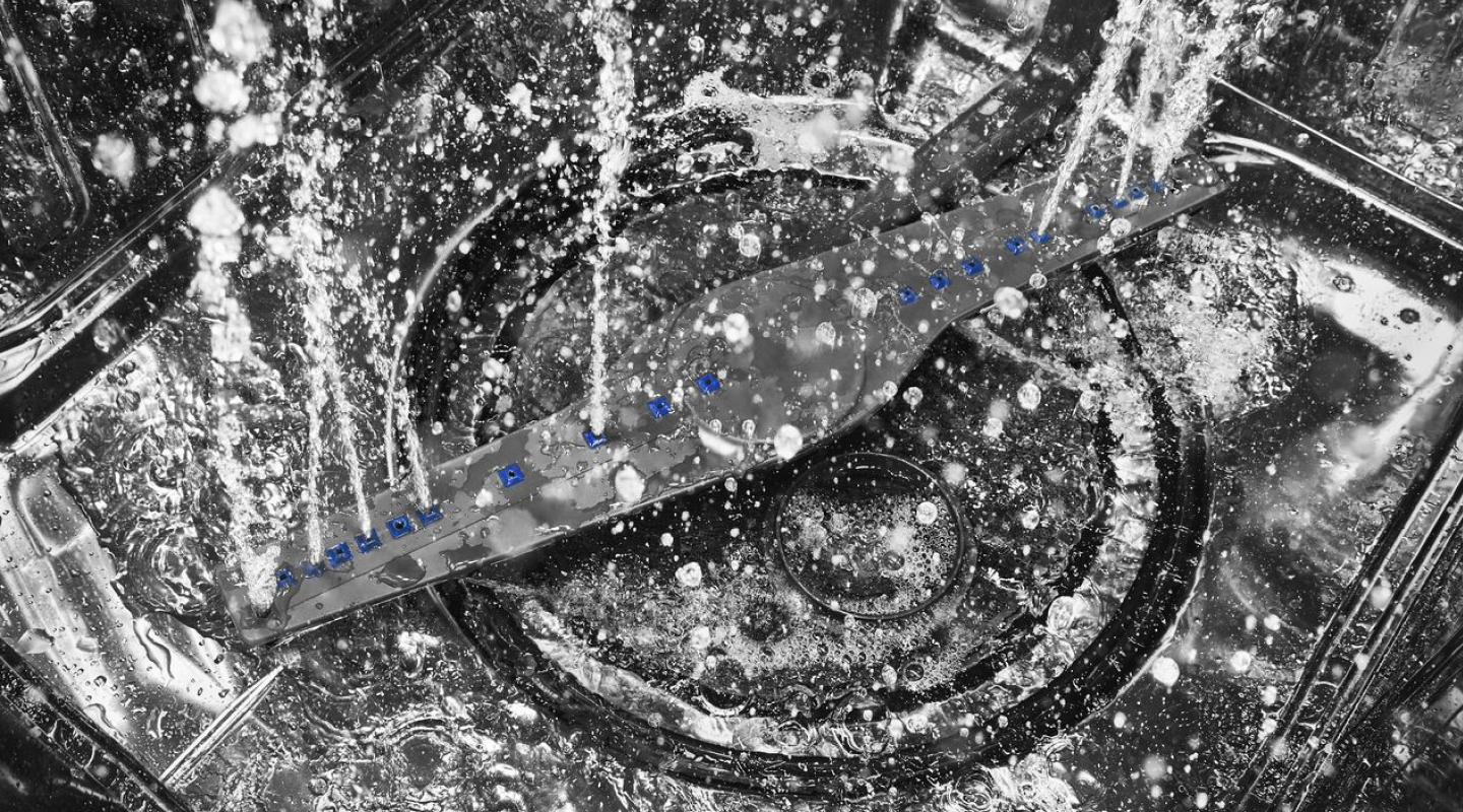 An active dishwasher cycle