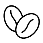 Coffee bean icon