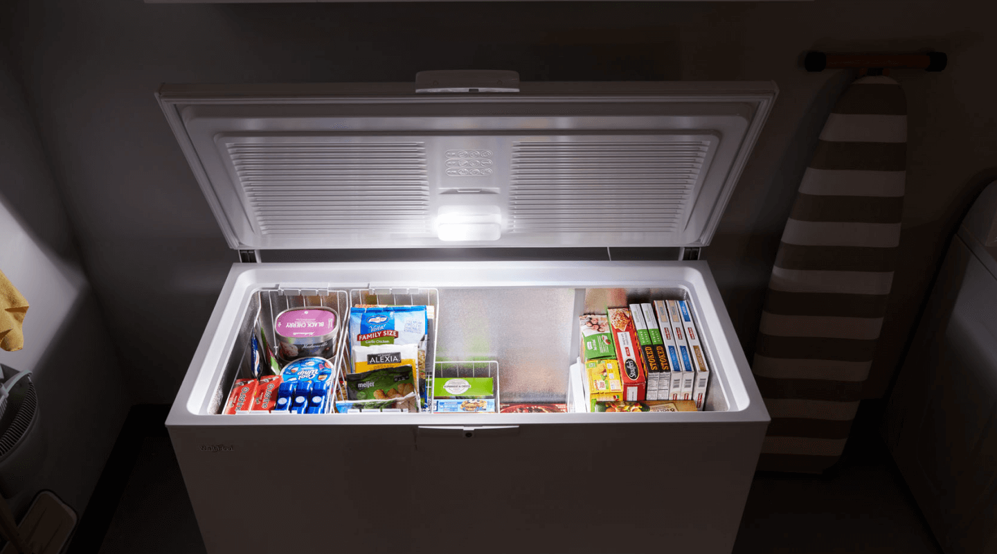 Open chest freezer Open chest freezer