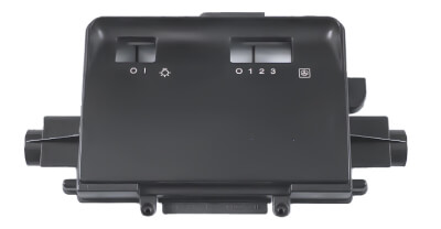 A range hood control panel