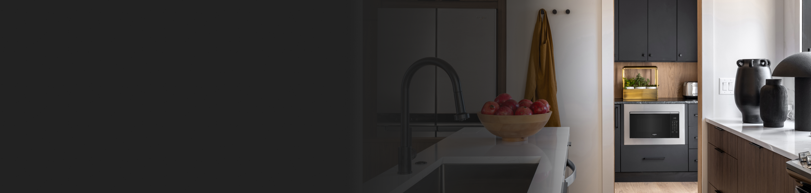 Modern kitchen featuring Whirlpool® appliances