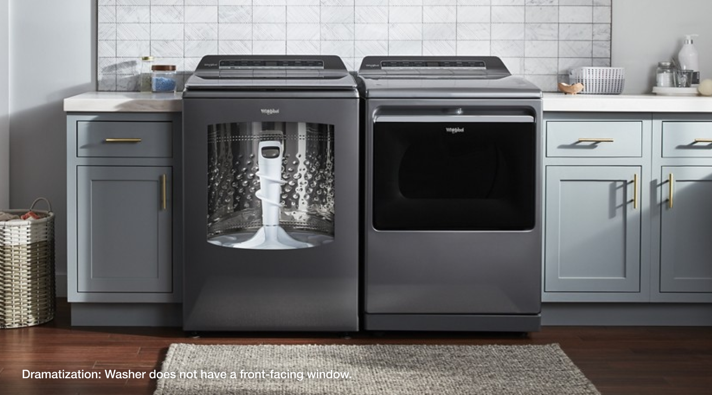 Whirlpool® top load washer and dryer