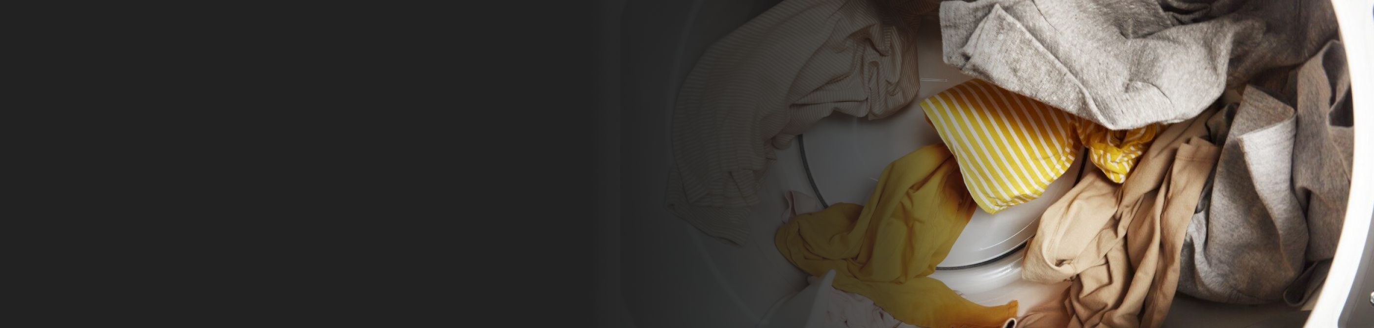 Various clothes tumbling in a dryer