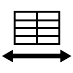 Box spacing icon