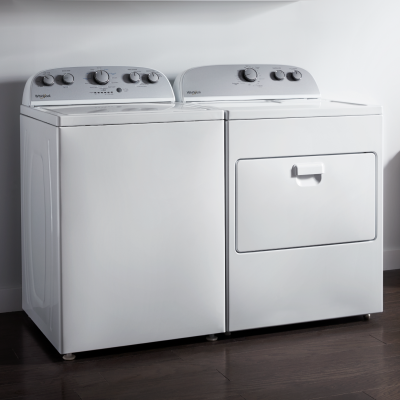 White Whirlpool® Top Load Laundry Set