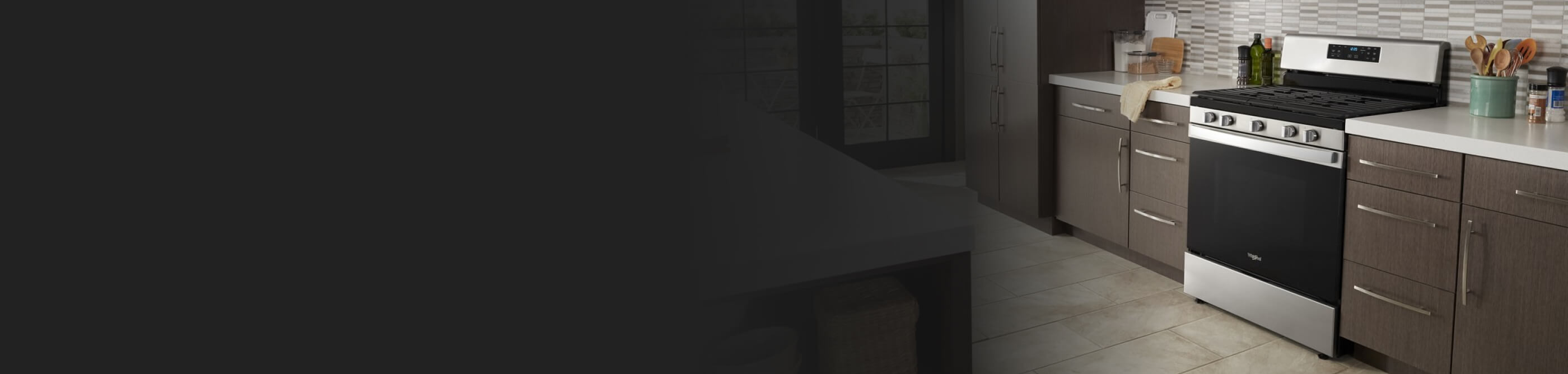 A clean Whirlpool® oven in a kitchen