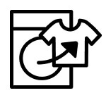 Empty washing machine icon