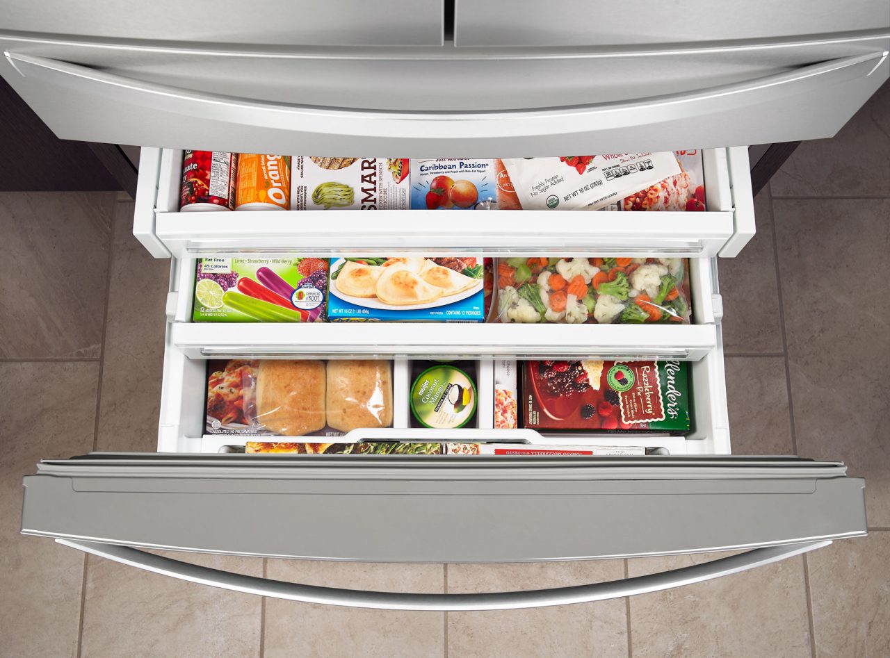 Open freezer
