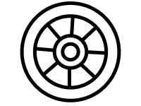 Roller shaft icon
