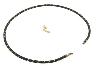 A water supply line against a white background