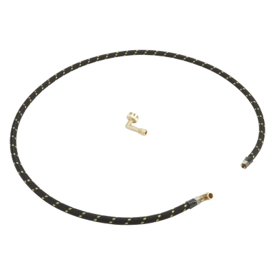 A water supply line against a white background