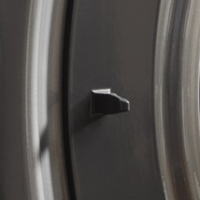 Unsecured dryer latch.