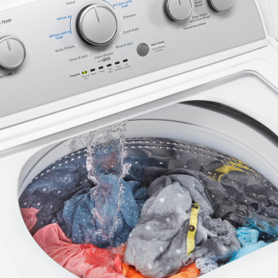 A washer filling with water