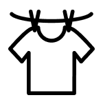 Shirt on clothesline icon
