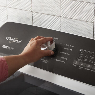 Dryer knob being changed to low heat