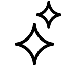 Sparkling clean icon