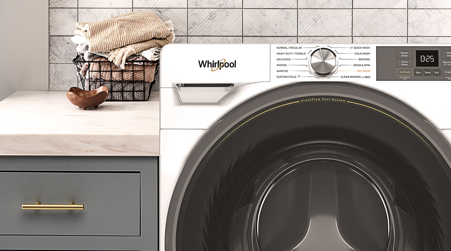 Whirlpool Washer with the FreshFlow™ Vent System