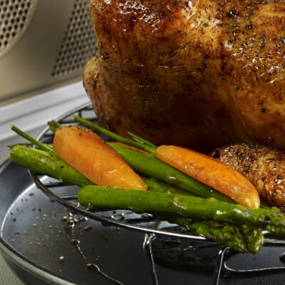 A roast with vegetables