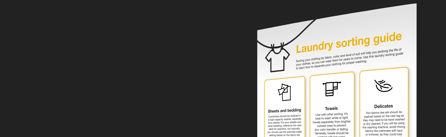 Get the Whirlpool® Laundry sorting guide